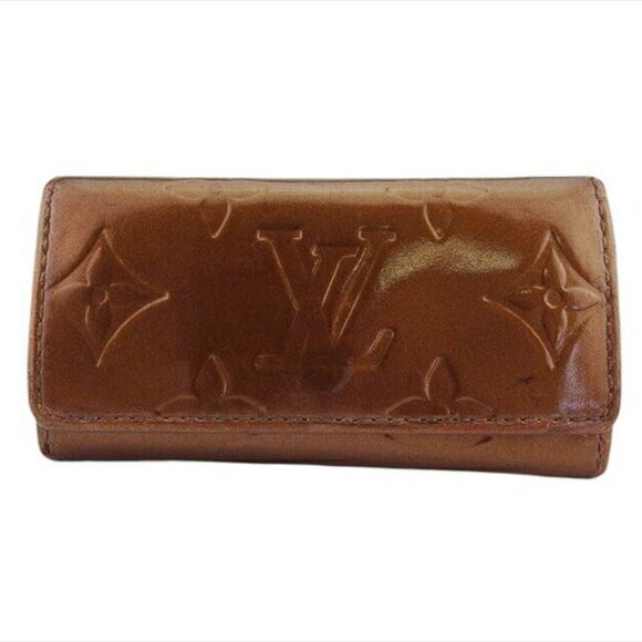 LOUIS VUITTON Key Case Verni Bronze () Patentorza-Authentic USED - Picture 2 of 9